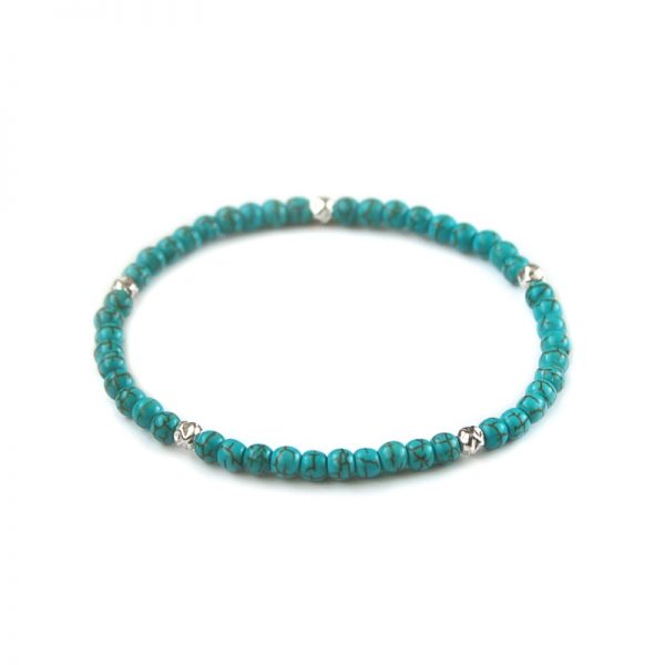 L.A. for men Turquoise Semi-Precious Gemstone Stretch Bracelet