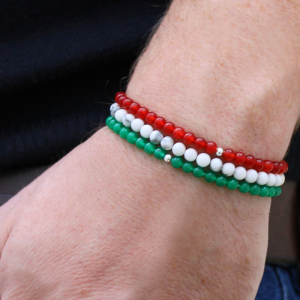 Roma for men - Set of 3 Beaded Bracelets