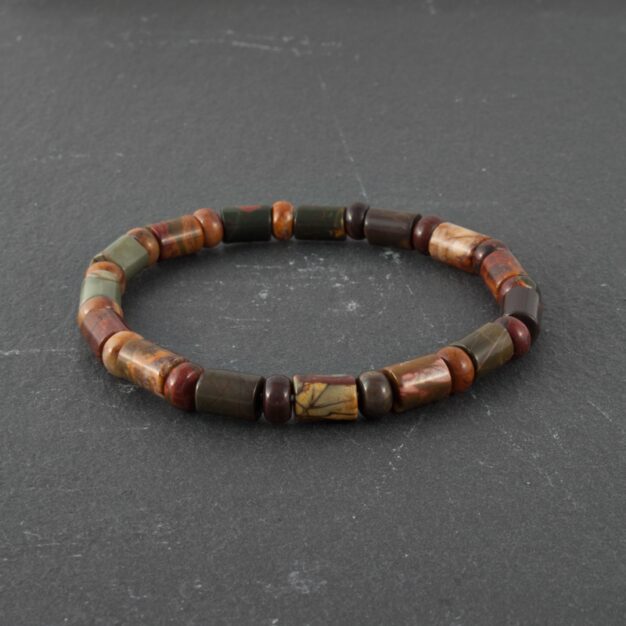 Adventure for men - Picaso Jasper Stretch Bracelet