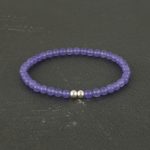 Limited Edition - Purple Jade and Sterling Silver Bracelet