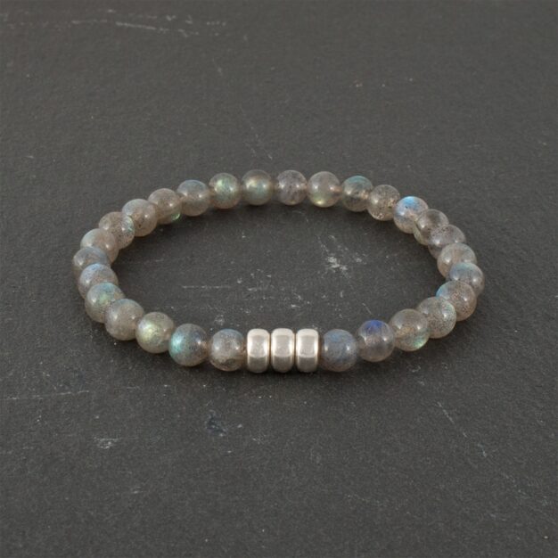 Limited Edition - Adventure for men Labradorite and Sterling Silver Bracelet