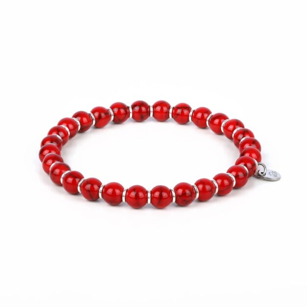 Megberry Signature for Men - Red Stones & Sterling Silver