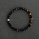 Adventure for Men - Tiger Eye, Black Onyx & Sterling Silver Bracelet