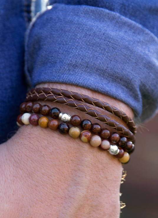 Mens-bracelets-stack