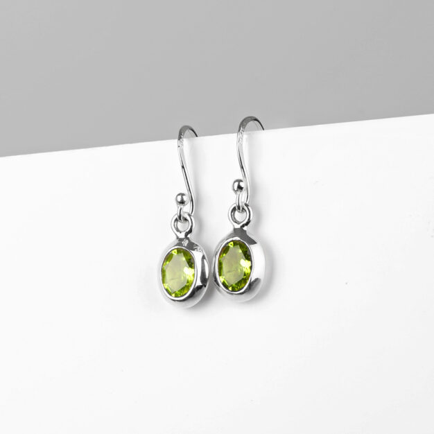 Megberry Sterling Silver & Peridot Drop Earrings