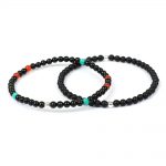 Black Onyx, Turquoise & Carnelian Bracelet Gift Set