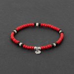 Megberry Signarture Red Snake Beaded Bracelet