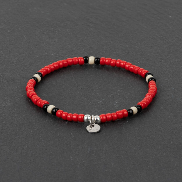 Megberry Signarture Red Snake Beaded Bracelet