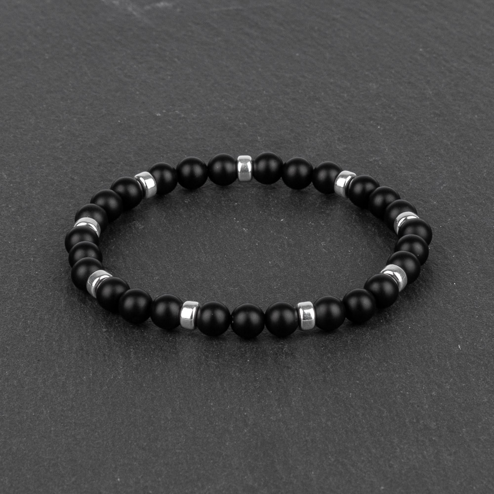 Buy Priyaasi Black Evil Eye Beaded Bracelet for Men online