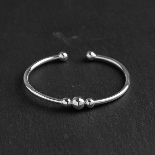 Megberry Sterling Silver Torque Bangle