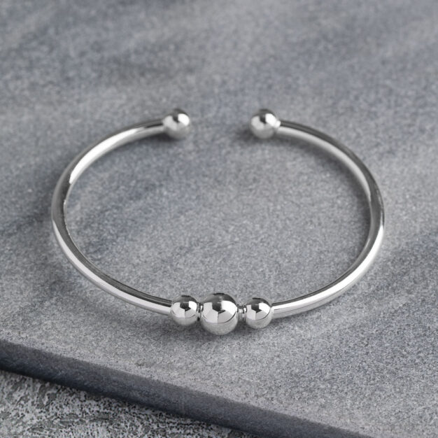 Megberry Sterling Silver Torque Bangle