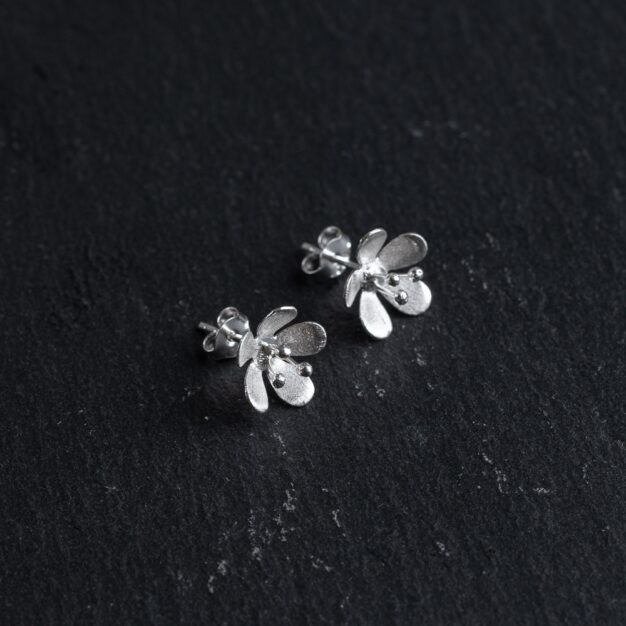 Megberry Freesia Sterling Silver Stud Earrings