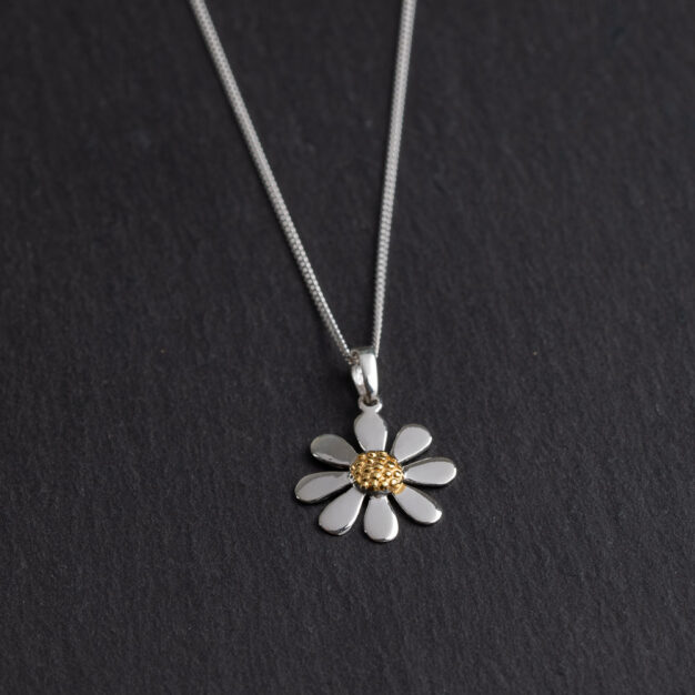 Megberry Daisy Sterling Silver Necklace