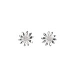 Megberry Marguerite Daisy Sterling Silver Earrings