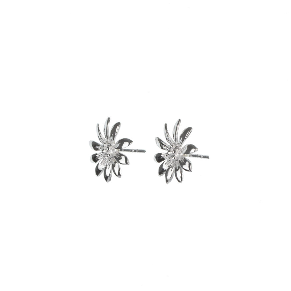 Megberry Marguerite Daisy Sterling Silver Earrings