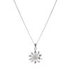 Megberry Marguerite Daisy Sterling Silver Necklace