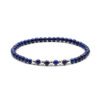 Megberry Essentials for Men Lapis Lazuli & Sterling Silver Beaded Bracelet