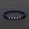 Megberry Essentials for Men Lapis Lazuli & Sterling Silver Beaded Bracelet