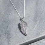 Megberry Angel Wing Sterling Silver Pendant Necklace